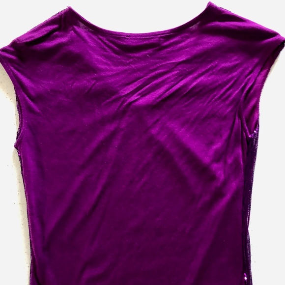 "The Limited" purple sequin tank top size XS - Picture 2 of 3